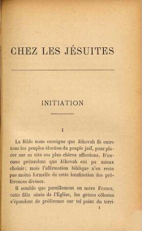Chez les Jésuites