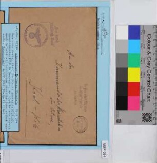 Dienstbrief, Schiffsname/Landeinheit: Z 2 / Georg Thiele; Frankatur, Mi.-Nr.: [Keine]; Poststempel: Masch.-Stpl: Wilhelmshaven 1a 29 9 39 15-16 u. Werbetext; Nebenstempel: Frei durch Ablösung Reich Briefstempel Dienststelle Feldpost-Nr. 07330