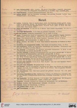 Metall (Nr. 104-154)