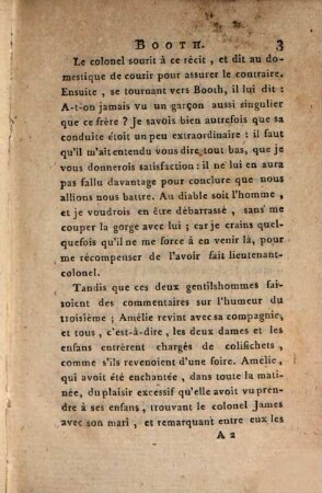 Amélie Booth : Histoire Anglaise, 3