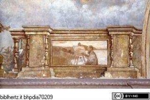 Gewölbedekoration mit allegorischem Tageszeitenzyklus und Künstlerporträts, Allegorie des Morgens