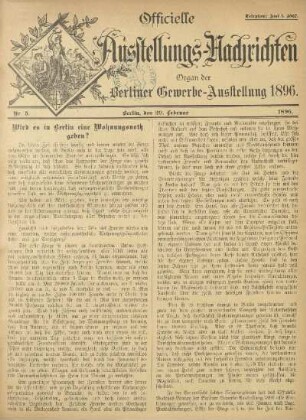 Nr. 5, 29. Februar 1896