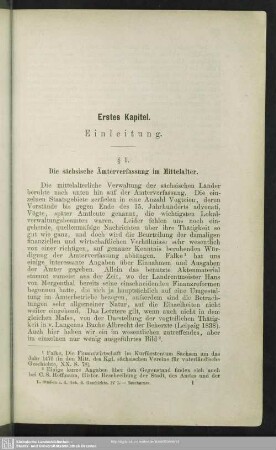 Erstes Kapitel. Einleitung