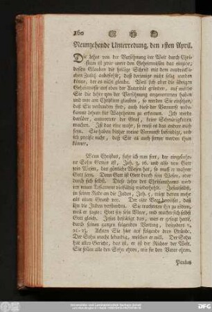 Neunzehende Unterredung, den 1sten April.