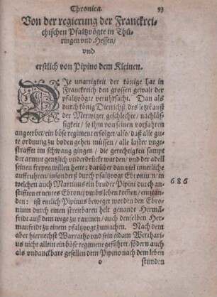 Von der regierung der Franckreichischen Pfalzvögte in Thüringen vnd Hessen,