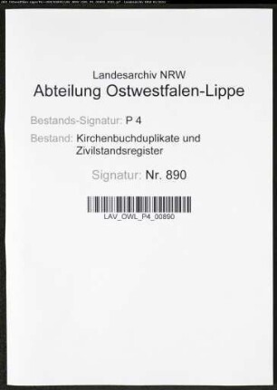 Kirchenbuchduplikate der katholischen Gemeinde (GHT 1818-1865). (Gemeinde: Blankenstein, Ennepe-Ruhr-Kreis)