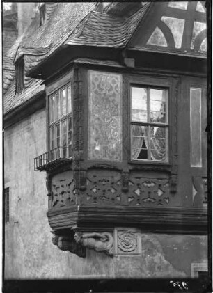 Miltenberg Amtskellerei Erker im Obergeschoss an der Westecke (um 1610)