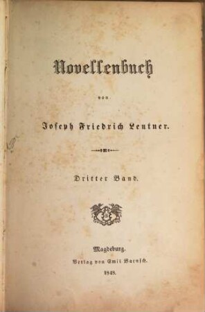 Novellenbuch, 3