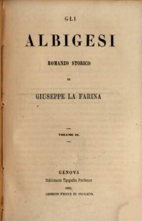 Gli Albigesi : romanzo storico. 6