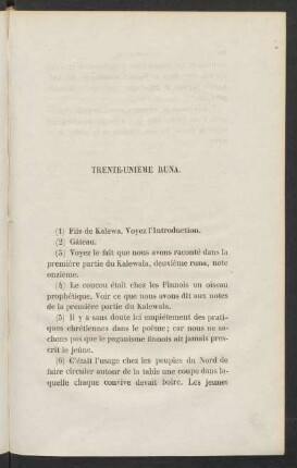 Trente-Unième Runa.