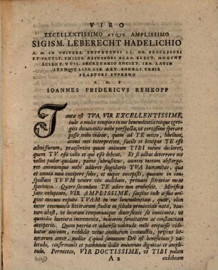 Vitae Patriarcharvm Alexandrinorvm Qvinqve, Specimen Secvndum