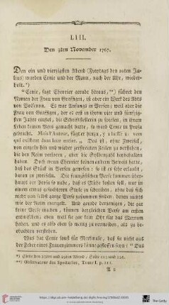 No.LIII - LX (Den 3ten November 1767 - Den 27ten November 1767)