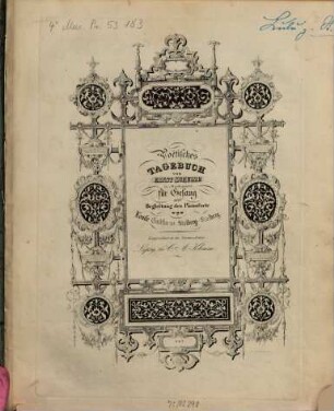 Poetisches Tagebuch von Ernst Schulze : für Gesang mit Begl. d. Pianoforte