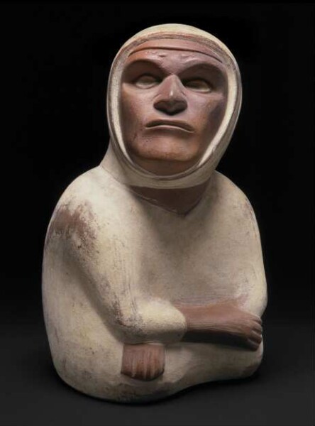 Anthropomorphic seated figure, blind