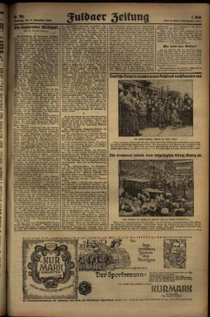 Dritte Ausgabe vom Samstag, den 09. November 1929.