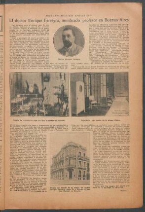 El doctor Enrique Ferreyra, nombrado profesor en Buenos Aires