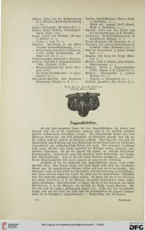 Literarischer Ratgeber des Kunstwarts für 1904, [11]: Jugendbücher