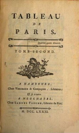 Tableau De Paris, 2