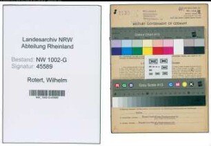 Entnazifizierung Wilhelm Rotert, geb. 21.10.1885 (Malermeister)