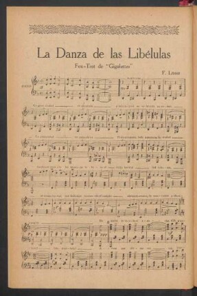 La danza de las libélulas : Fox-Trot de "Gigolettes"
