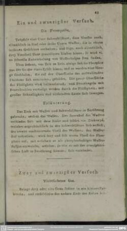 Versuch XXI - XXXX
