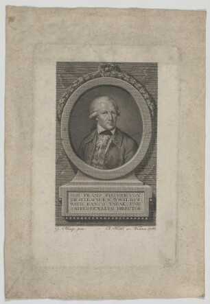 Bildnis des Ioh. Franz Fischer von Rieselbach