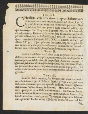 Thesis I. [bis] Thes. XII.