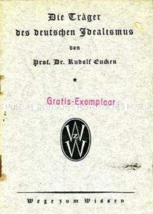 Kommunistische Tarnschrift über Dolores Ibárruri und den Spanischen Bürgerkrieg im Layout einer philosophischen Schrift von Rudolf Eucken