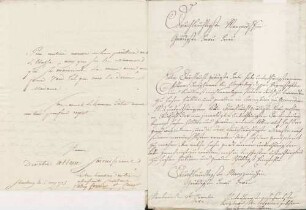von Gugomos an Karoline Luise von Baden (Mannheim)