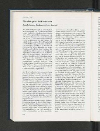 Flensburg und die Kolonisten