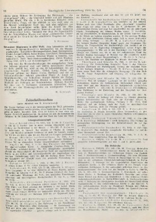Zeitschriftenschau