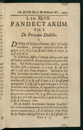 1425-1517, Lib. XLVII. Pandectarum
