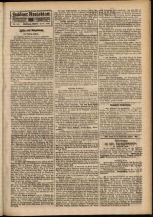 Dritte Ausgabe vom Samstag, den 22. November 1919.