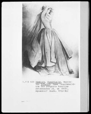 Dame (Kostümbildnis der Sängerin Karoline Hetzenecker?)