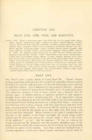 Chapter XIII. Daily life, fire, food, and narcotics