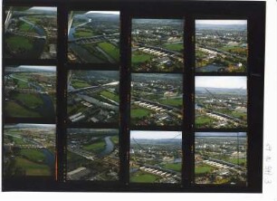 Kanalbrücke über die Weser - Unterbauten - Mittellandkanal, Minden, 1994