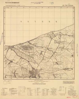 1837 Bad Doberan, Topographische Karte 1:25000 (4cm - Karte)