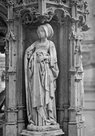 Grabdenkmal des Philibert des Schönen, Herzog von Savoyen,Tumba, Südseite: Heiligenfigur