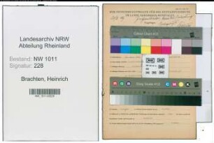 Entnazifizierung Heinrich Brachten , geb. 13.06.1921 (Angestellter)
