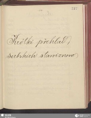 Krótki přehlad serbskich stawiznow