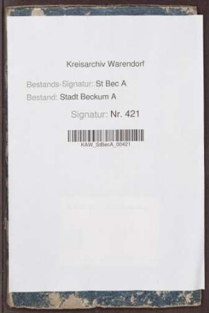 Städtische Einzelrechnungen