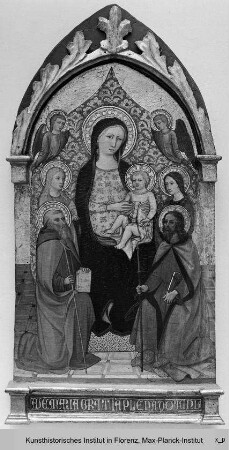 Madonna mit Kind umgeben von Heiligen