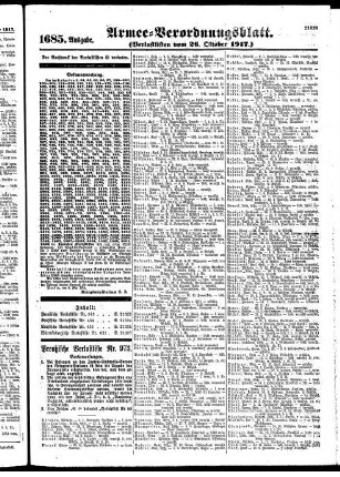1685. Ausgabe. Freitag, 26. Oktober 1917