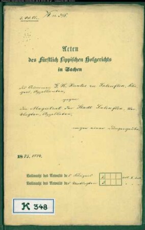 Kuntze, G. H. in Salzuflen gegen Stadt Salzuflen - Düngergrube