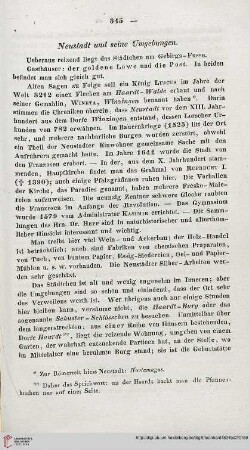 Neustadt und seine Umgebungen