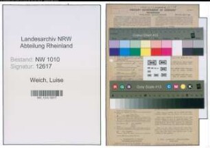 Entnazifizierung Luise Weich , geb. 08.10.1920 (Post)