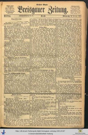 13.02.1901 (Erstes Blatt)