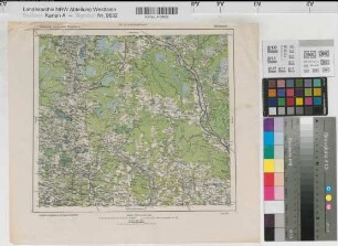 Jakobstadt Fliegerkarte 1919 1 : 200 000 28 x 34 Druck: Kartographische Abteilung der Preußischen Landesaufnahme Benkhausen