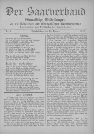 Nummer 1: Januar 1910