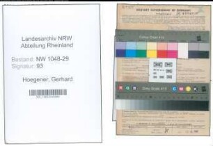 Entnazifizierung Gerhard Hoegener , geb. 13.05.1905 (Fahrer)
